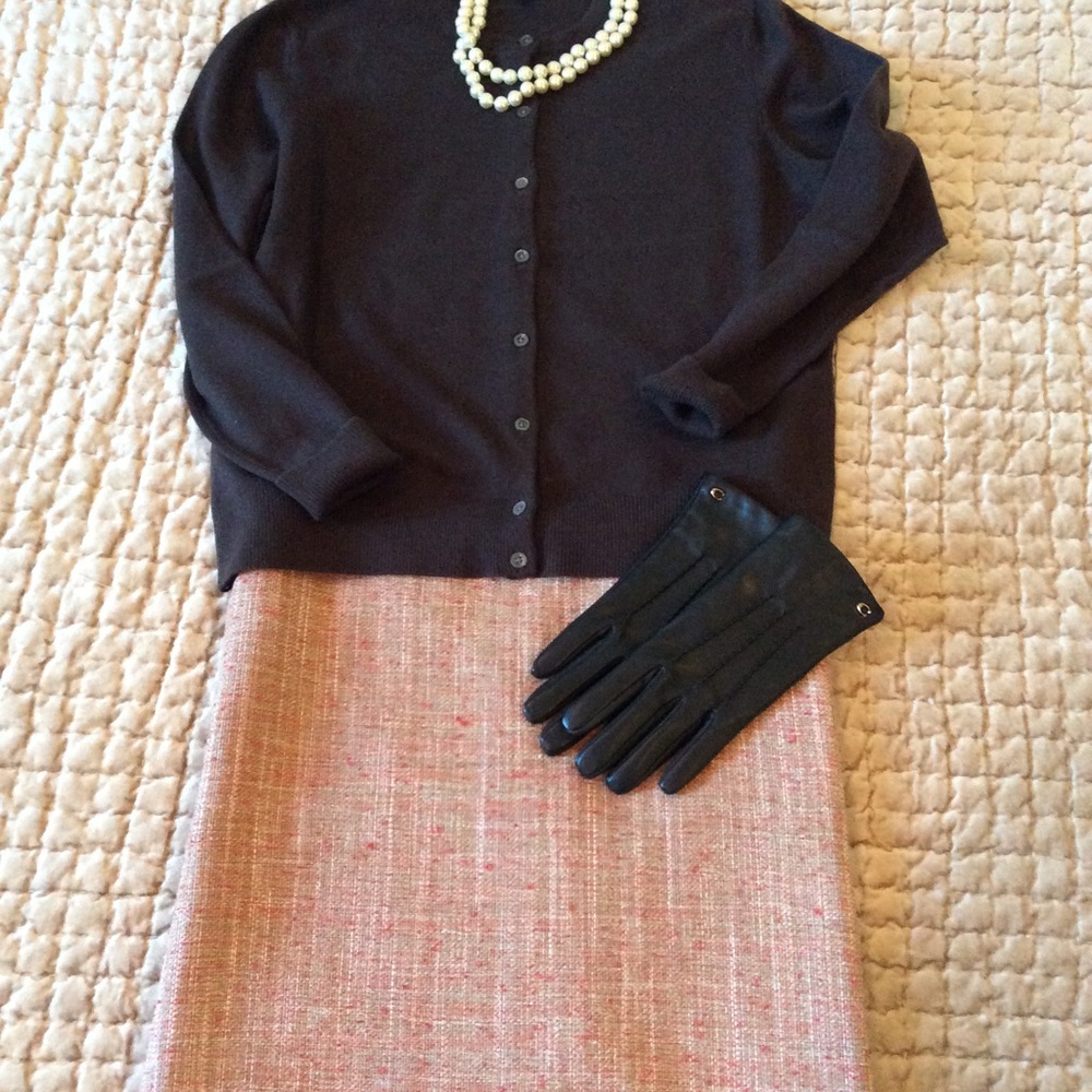 Jones New York cotton tweed pencil skirt